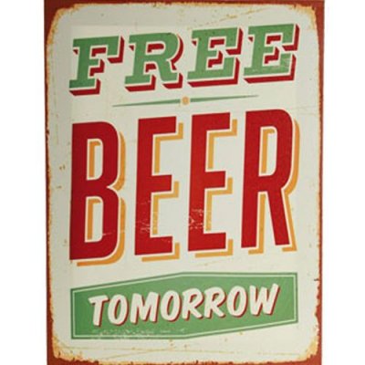 GOURMANDISE OUT OF THE BLUE - Cadre en toile Beer - En toile et bois 30 x 40 cm