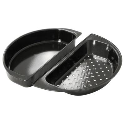 OUTDOORCHEF  18.211.72 Plat en Demi-Cercle Compatible avec Barbecues 480/570, 2 Pieces