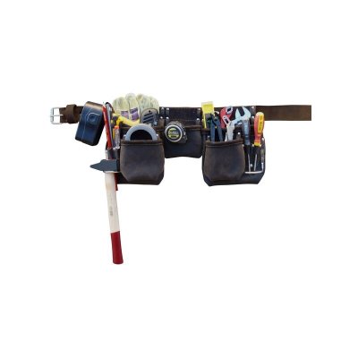 OUTIFRANCE  - Ceinture &agrave; outils pro cuir 11 compartiments