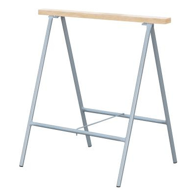 OUTIFRANCE  - Tr&eacute;teau en bois et m&eacute;tal 80 x 83 cm