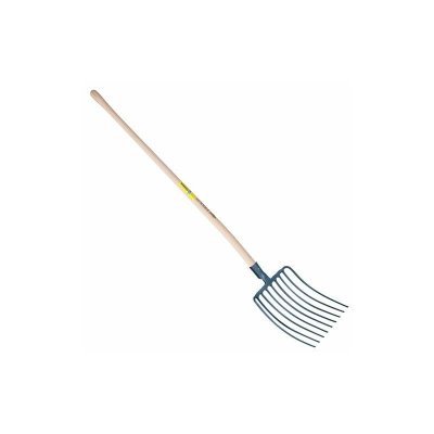 OUTILS PERRIN  - Fourche a cailloux douille 9 dents emmanch&eacute;