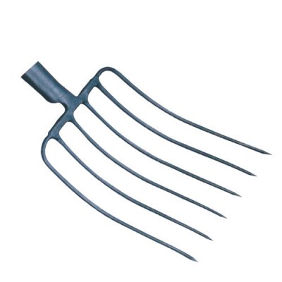 OUTILS PERRIN  Fourche &agrave; Ensilage sans Manche, 6 Dents, 35cm Largeur