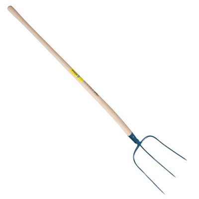 OUTILS PERRIN  - fourche a faner a douille 3 dents manche pomme