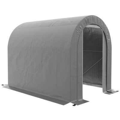 OUTSUNNY  - Abri de jardin - M&eacute;tal - 239x159x190cm - Gris 