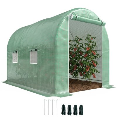 OUTSUNNY  - serre de jardin - M&eacute;tal - 300x200x210cm - Vert