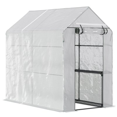 OUTSUNNY  - Serre de Jardin - PE - 186x120x190cm - Transparent
