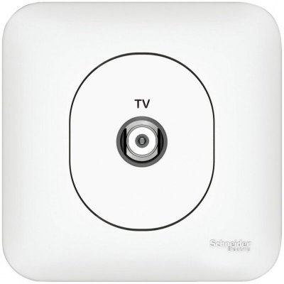 SCHNEIDER ELECTRIC Ovalis Prise tv simple  ref. S262405