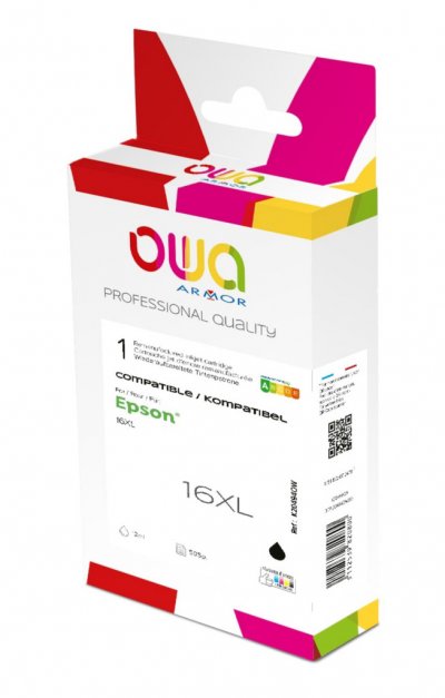 OWA  Cartouche d'encre remanufactur&eacute;e compatible Epson 16XL - Noir