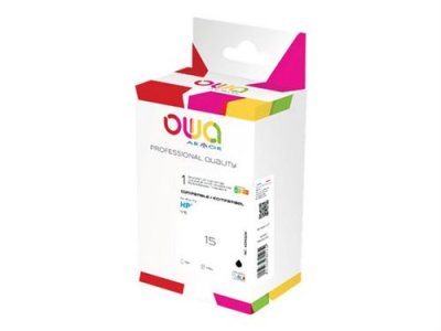 ARMOR Owa Cartouche d'encre remanufactur&eacute;e OWA - standard - Black - pour HP 15 Vert clair