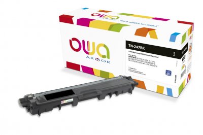 OWA  Toner remanufactur&eacute; compatible BROTHER TN247BK K18601OW Noir