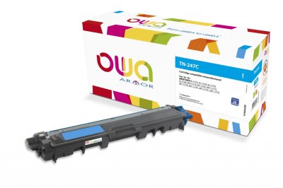 OWA  Toner remanufactur&eacute; compatible BROTHER TN247C K18602OW Cyan