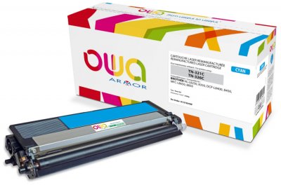 OWA  Toner remanufactur&eacute; compatible BROTHER TN321 TN326 Cyan