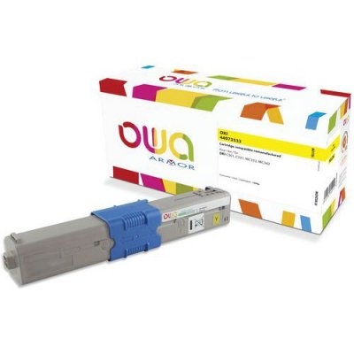 OWA  Toner remanufactur&eacute;  - standard - Jaune - pour OKI 44973533
