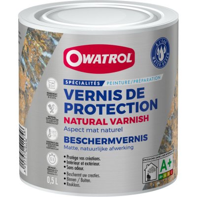 OWATROL  - NATURAL VARNISH - vernis de protection - 0.5L