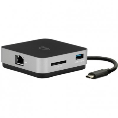 OWC  USB-C Travel Dock E Gris Sid&eacute;ral - Dock USB-C de poche
