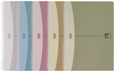 OXFORD  100104341 Cahier A5 90 feuilles Couverture Polypropyl&egrave;ne Multicolore