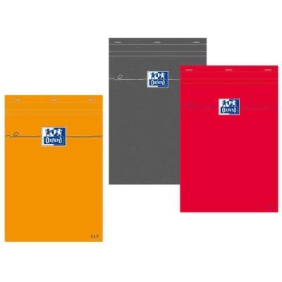 OXFORD  Bloc De Direction Gris Non Perfor&eacute;, 5x5, 148 X 210 Mm Blanc