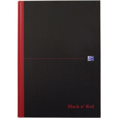 OXFORD  Bloc-notes Black n' Red - &agrave; reliure, A4, quadrill&eacute;,