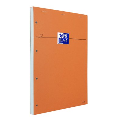 OXFORD  bloc-notes - petits carreaux - 160 pages - 32 cm x 21 cm x 0,7 cm OXF3020121062845