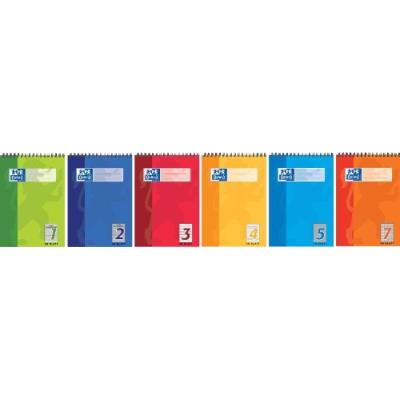 OXFORD  bloc scolaire a5 avec en-t&acute;te en spirale, linature 3 100050386