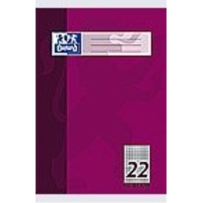 OXFORD  Cahier, A4, lin&eacute;ature 22 / quadrill&eacute;, 32 pages - Lot de 15