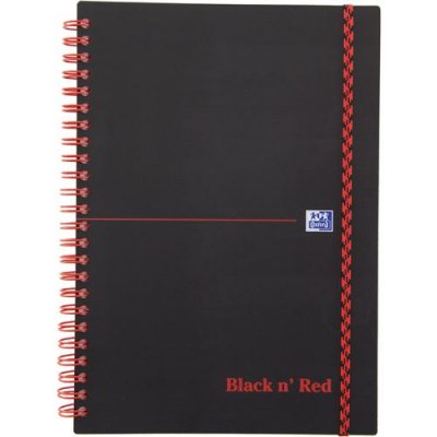 OXFORD  cahier Black n' Red, A5, lign&eacute;, PP