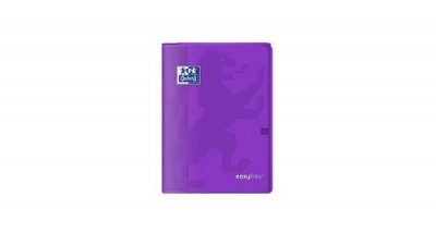 OXFORD  cahier easybook agraf&eacute; - 21 x 29,7 cm - 96p seyes - 90g - violet