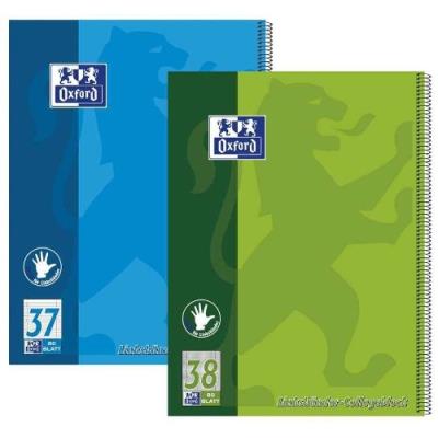OXFORD  Cahier, format A4&nbsp;+, lign&eacute;, 80&nbsp;feuilles pour gaucher