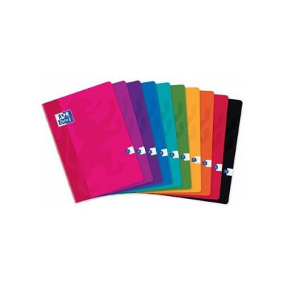 OXFORD  Cahier piq&ucirc;re, A4, quadrill&eacute; 5x5 avec marge, 96 pages - Lot de 4