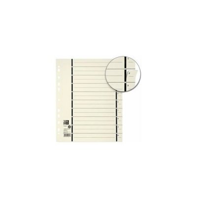 OXFORD  Intercalaires avec perforation, format A4 extra large