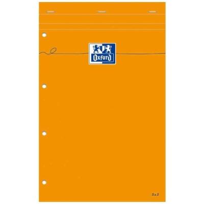OXFORD  L8MAA Bloc Agraf&eacute;/perfor&eacute; 160 pages 210X315 Lign&eacute; 80 g Jaune