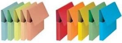 GENERIQUE Oxford Lot de 50 Chemises &agrave; Poche Carte Kraft 24x32cm Jaune Pastel