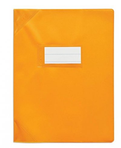 ELBA OXFORD Prot&egrave;ge-Cahier Strong Line 24x32cm PVC Opaque 15/100&egrave;me Orange