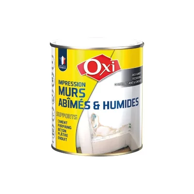 OXI  - Impression Blanche Murs Ab&icirc;m&eacute;s et Humides 2,5 l - Blanc