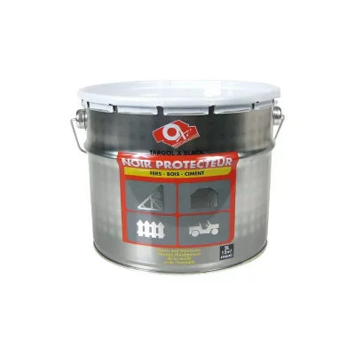 OXI  XBLAC2 Targol Vernis protecteur pour fer/bois/ciment 2 L Noir