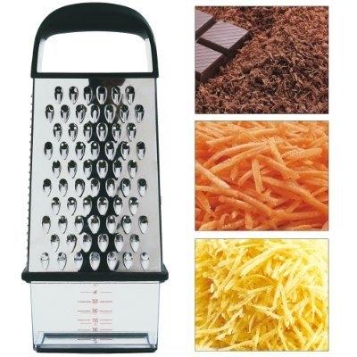 OXO  Good Grips Bo&icirc;te &agrave; r&acirc;pe 4 faces avec r&eacute;cipient argent&eacute;
