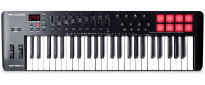 M AUDIO OXYGEN49V - Clavier ma&icirc;tre USB-MIDI 49 touches - 8 pads/pots/faders
