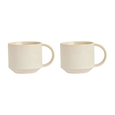 OYOY LIVING DESIGN OYOY LIVING - 2 pcs Yuka Cup - Offwhite (L300601)