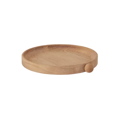 OYOY LIVING DESIGN OYOY LIVING - Inka Wood Tray Round Small - Nature (L300217)