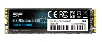 SILICON POWER P34A60 - SSD - 1 To - interne - M.2 2280 - PCIe 3.0 x4 (NVMe)