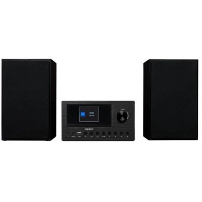 MEDION P85003 - Micro Syst&egrave;me Audio - DAB+ - WiFi - Lecteur CD - Bluetooth - Noir