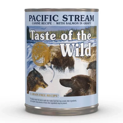 TASTE OF THE WILD Pacific Stream Aliments Humides au Saumon pour Chiens 390 GR Taste