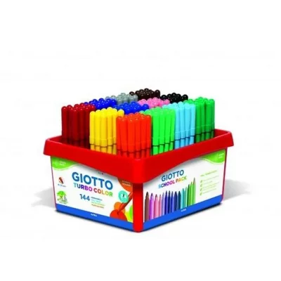 GIOTTO Pack 144 Rotuladores  Turbo Color School - [Livre en VO]