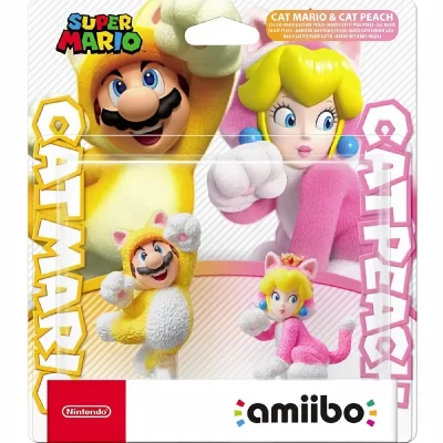 NINTENDO Pack 2 Amiibo Mario Chat & Peach Chat