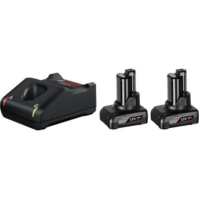 BOSCH Pack 2 batteries GBA 12V 6Ah + Chargeur GAL12V-40  1600A01B20