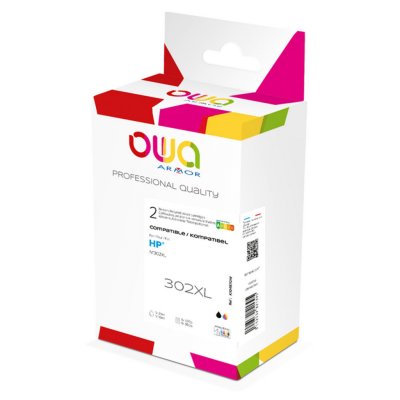 OWA Pack 2 Cartouches Compatibles Hp 302 Xl Black +3 Cmy - 