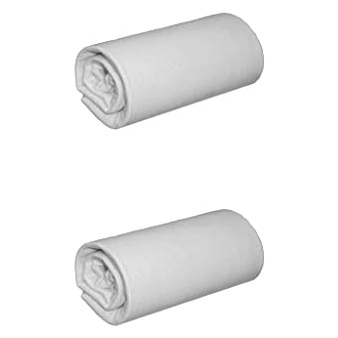 NON RENSEIGNE Pack 2 draps housses jersey gris bonnet 30 cm 140x190