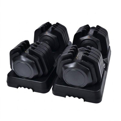CLOVER FITNESS Pack 2 Halt&egrave;res R&eacute;glables  de 5 &agrave; 41 kg