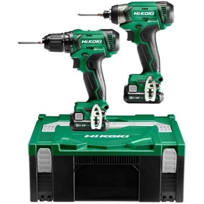 HIKOKI Pack 2 outils 12V  - Perceuse DS12DA et visseuse &agrave; chocs WH12DA