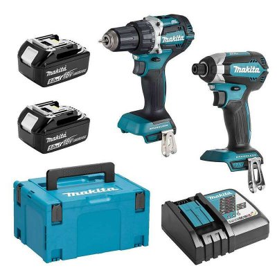 MAKITA Pack 2 Outils  Dlx2189tj (dtd153 + Ddf484) 18 V Li-ion (2 X 5,0 Ah)